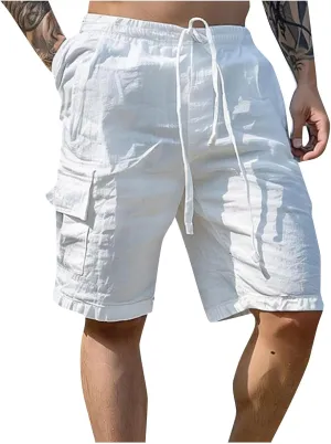 Alalaso Men Shorts Casual Men's Shorts with Deep Pockets Loose Fit Casual Shorts for Running Workout Training Basketball