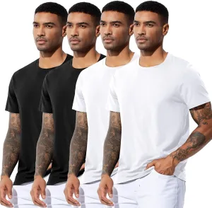 Arjen Kroos Men's Quick Dry Gym T-Shirts Multipack Workout Short Sleeve Shirts Athletic Running Undershirts