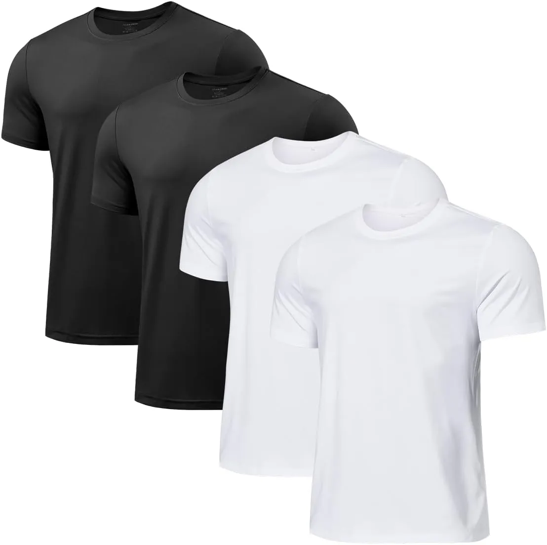 Arjen Kroos Men's Quick Dry Gym T-Shirts Multipack Workout Short Sleeve Shirts Athletic Running Undershirts