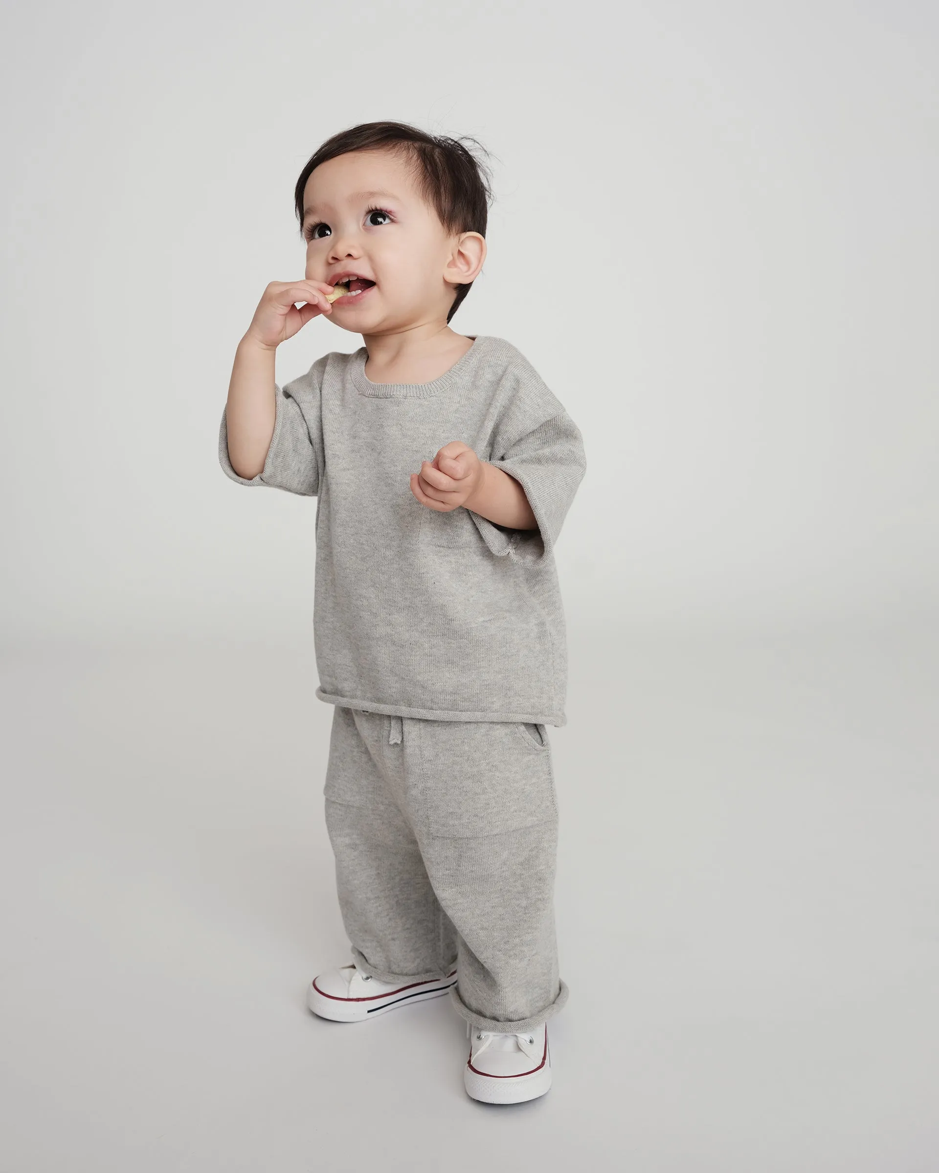 Boxy Cotton Tee Pocket