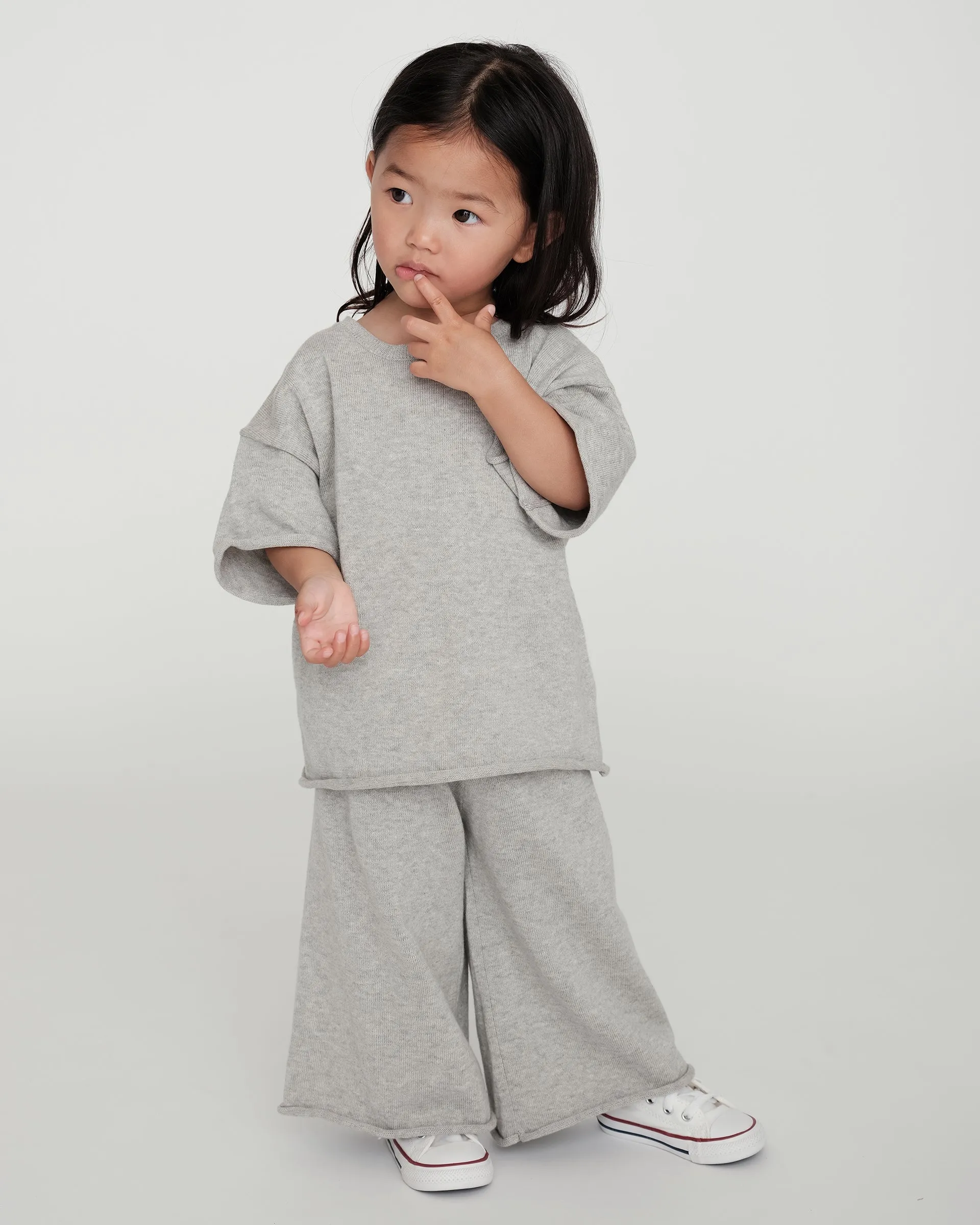 Boxy Cotton Tee Pocket