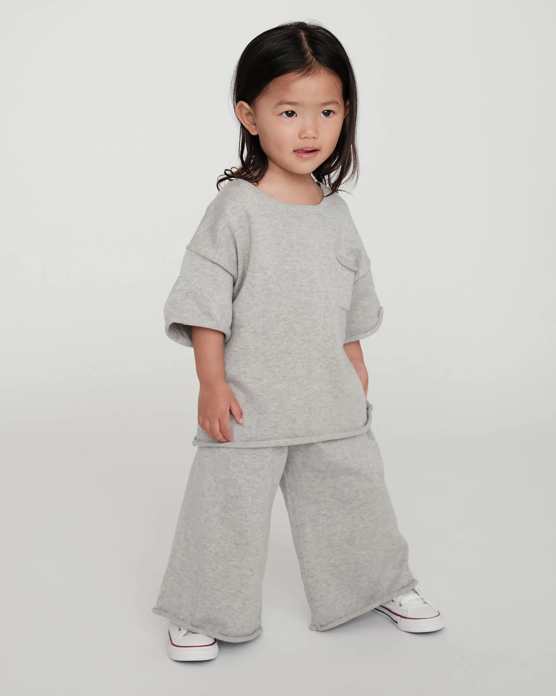 Boxy Cotton Tee Pocket