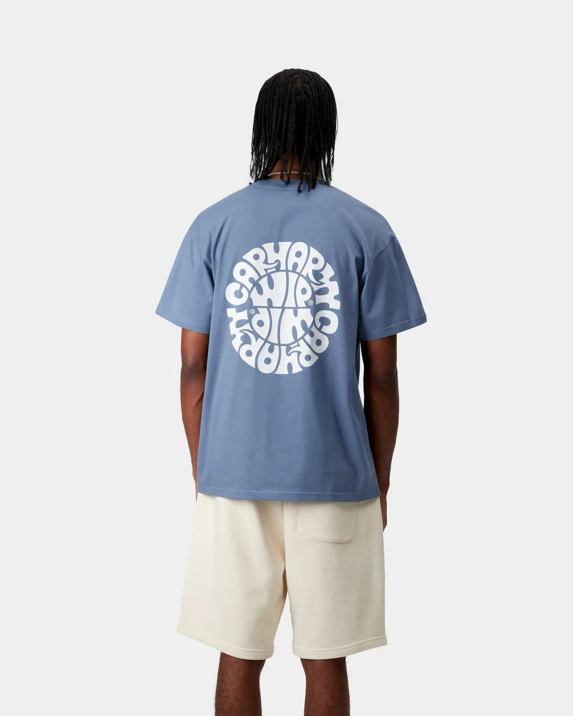 Carhartt WIP Jazzy Tee - Blue Iris / White