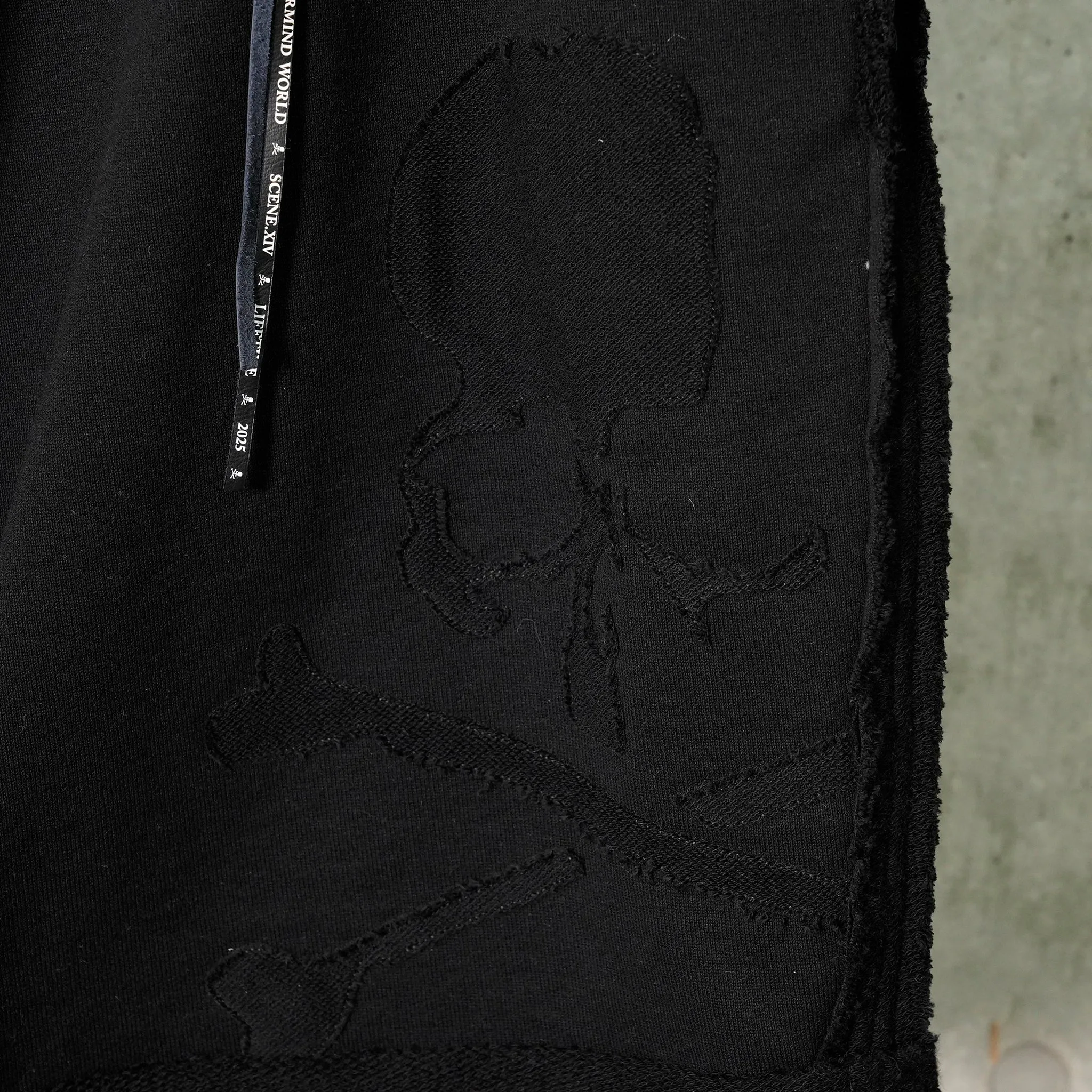 CUT-OFF SWEATSHORTS (PA042) / 012:BLACK