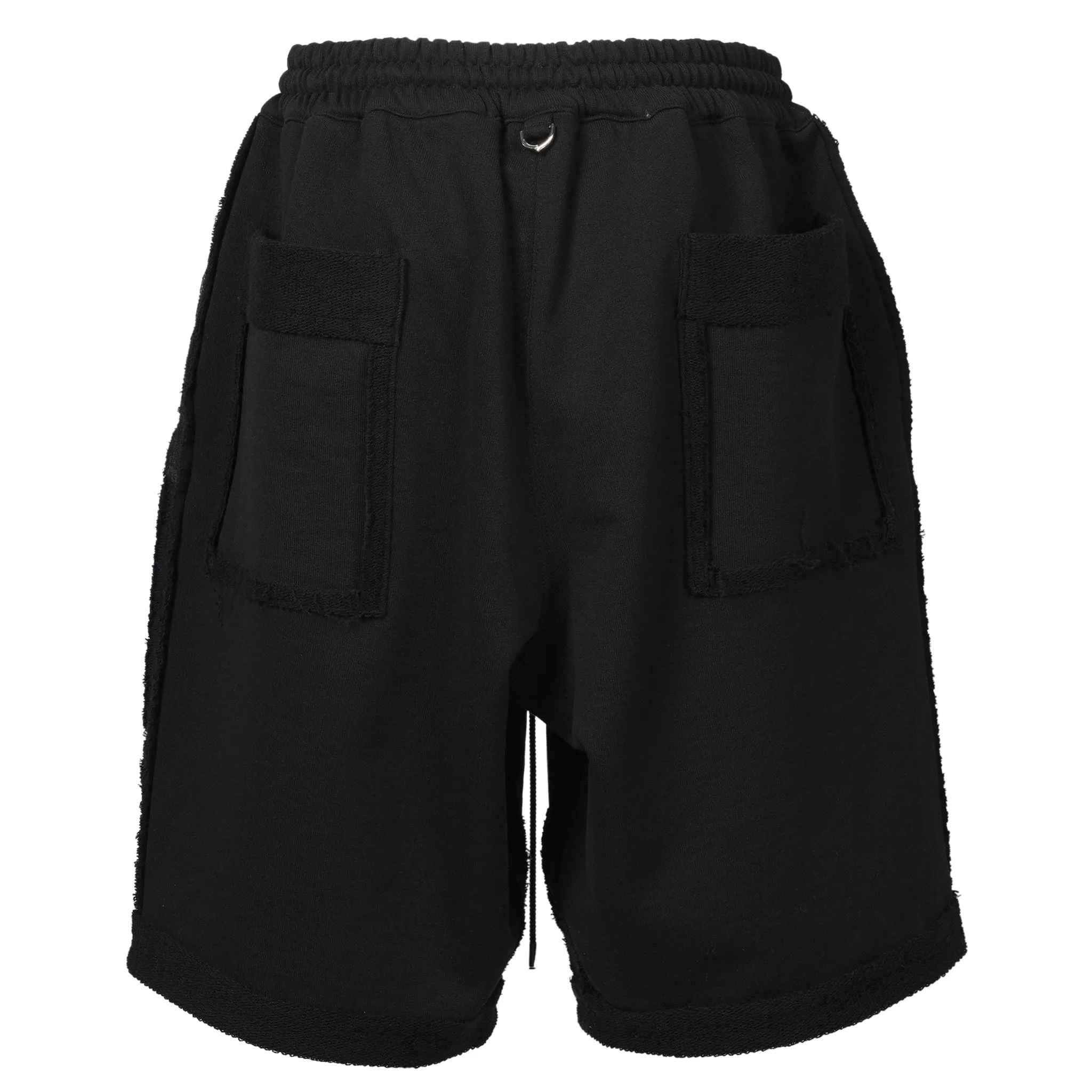 CUT-OFF SWEATSHORTS (PA042) / 012:BLACK