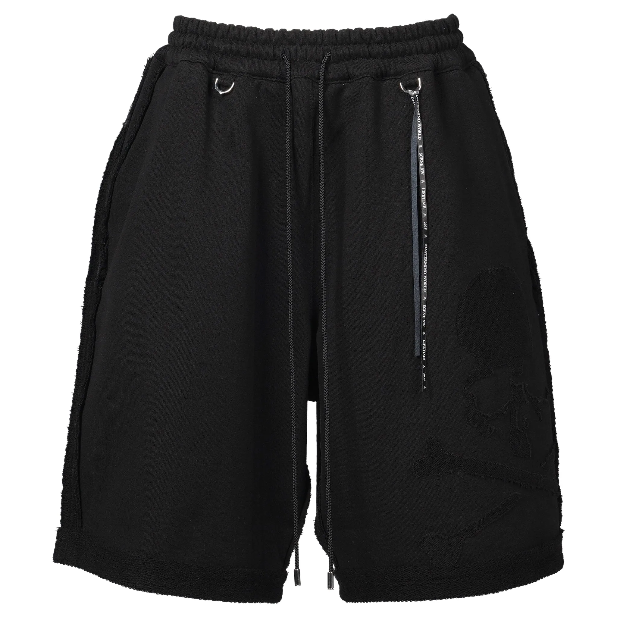 CUT-OFF SWEATSHORTS (PA042) / 012:BLACK