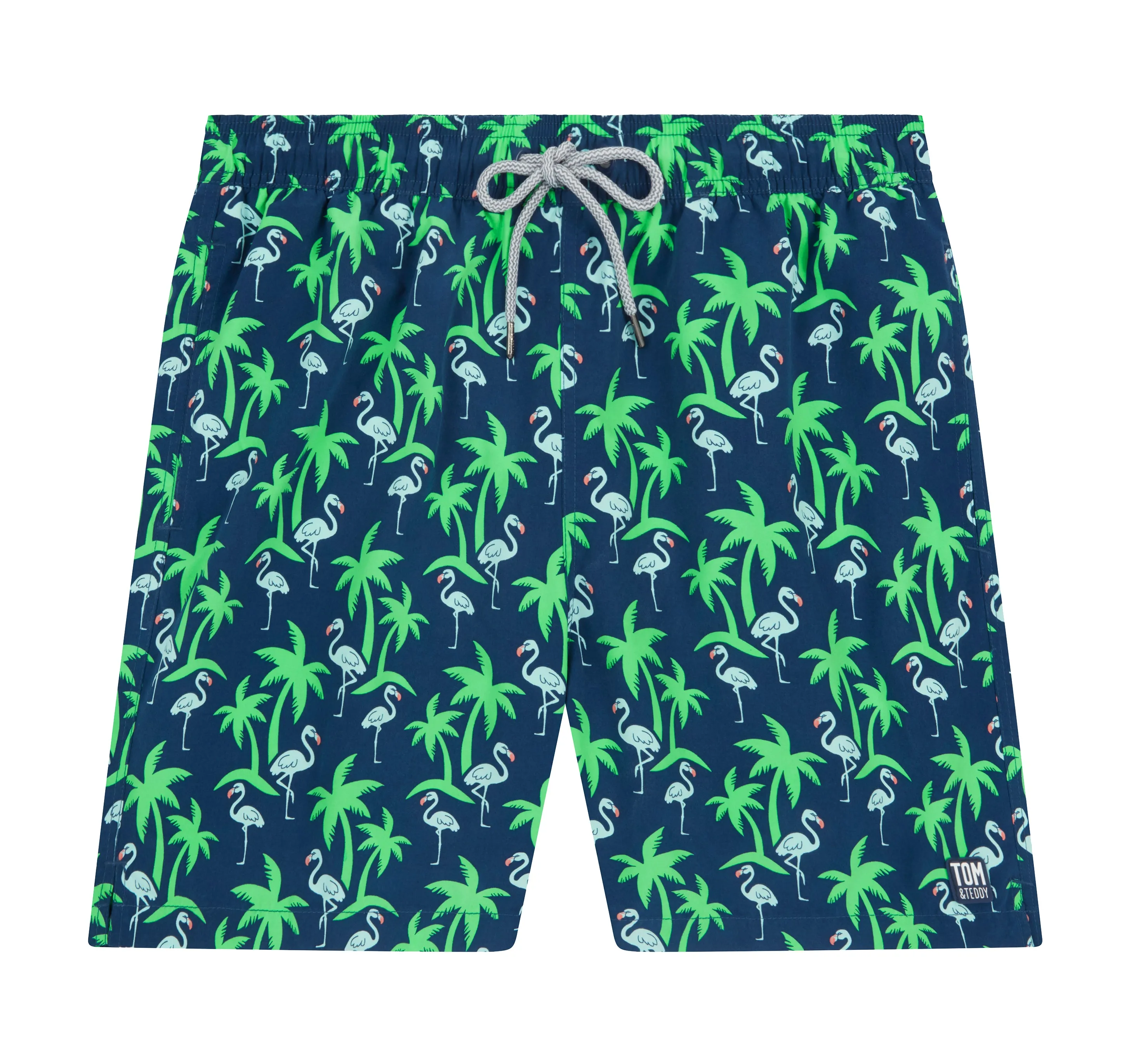 Navy & Green Tropics