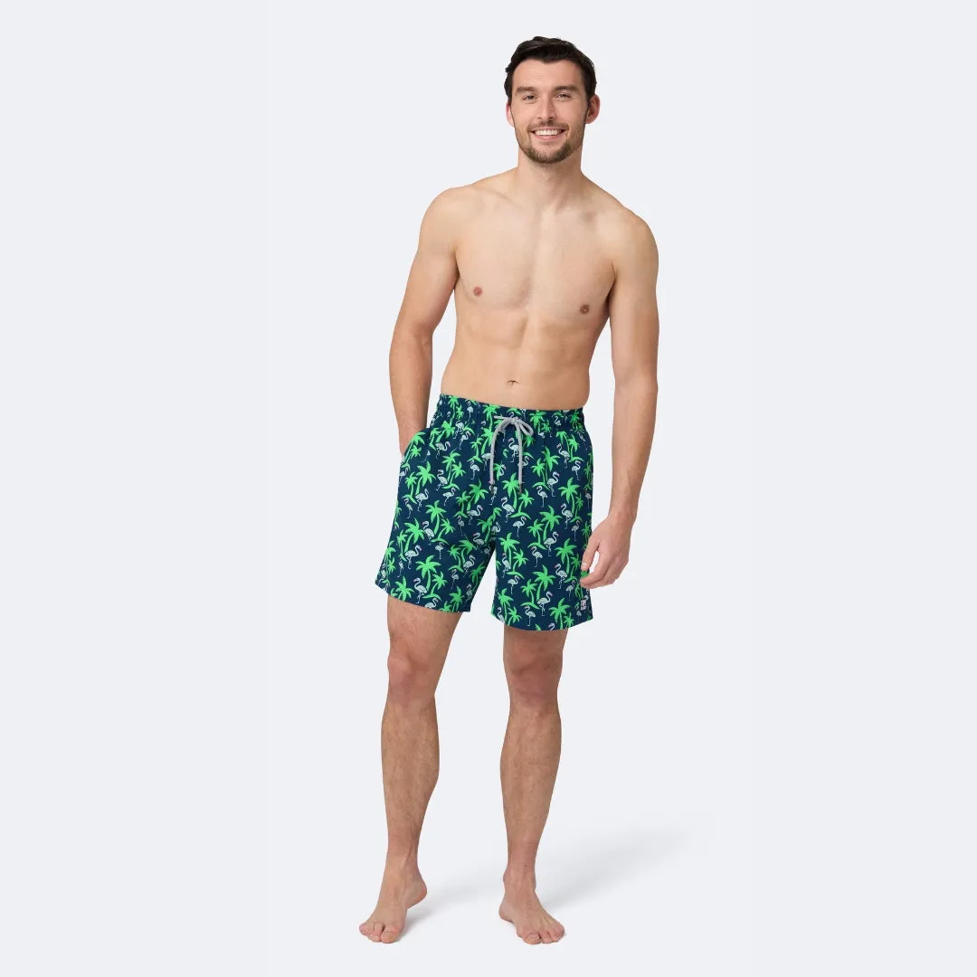 Navy & Green Tropics