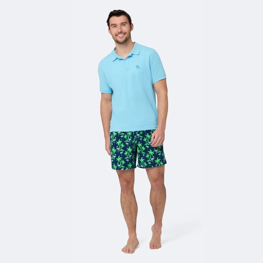 Navy & Green Tropics