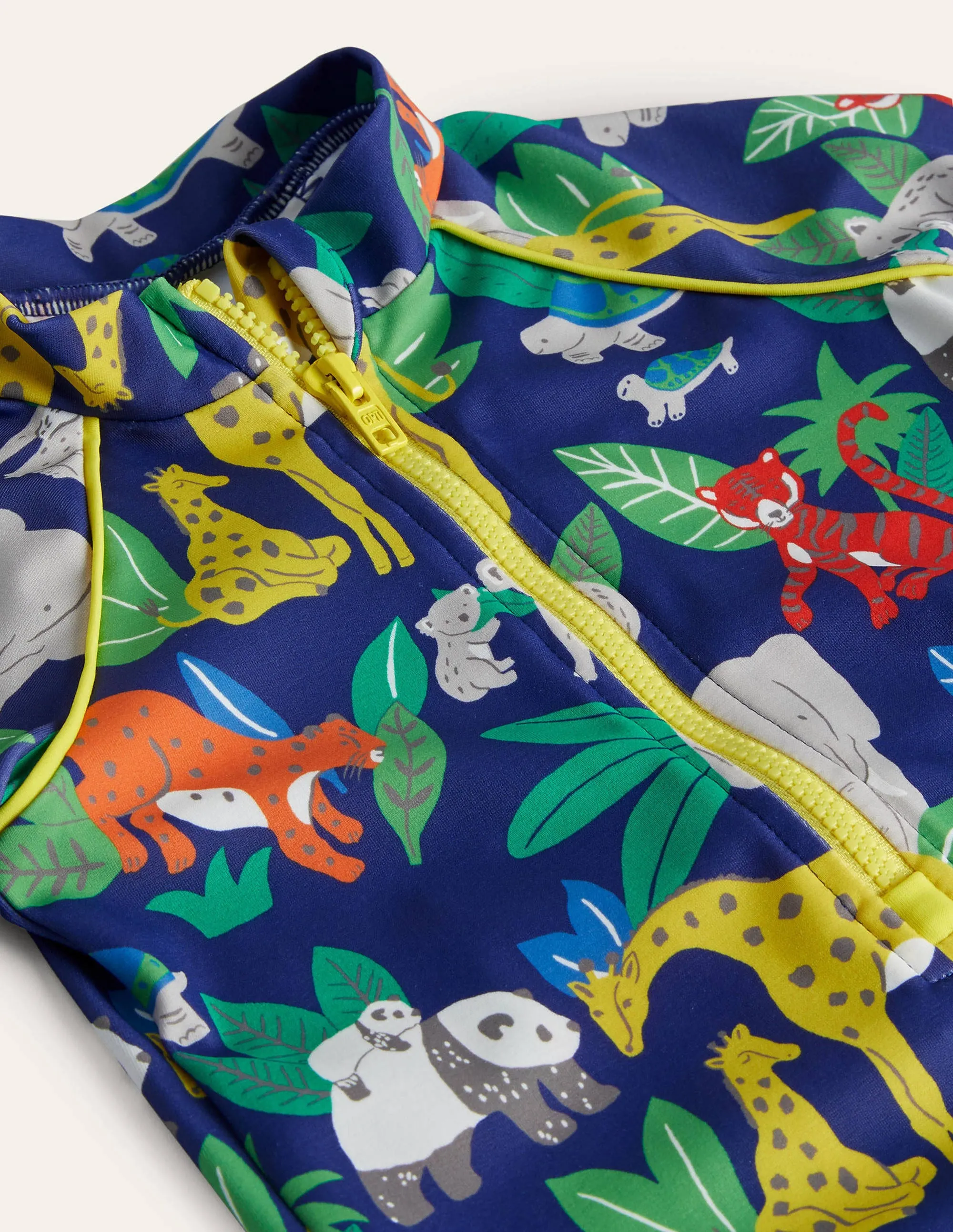 Printed Sun-safe Surf Suit-Starboard Blue Jungle