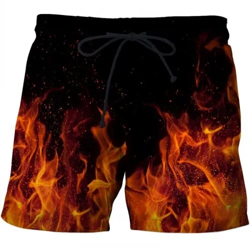 Skull Printed Beach Shorts Men 3d Funny Casual Short