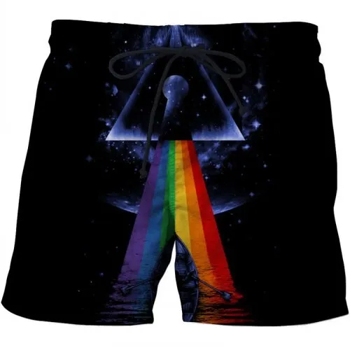 Skull Printed Beach Shorts Men 3d Funny Casual Short