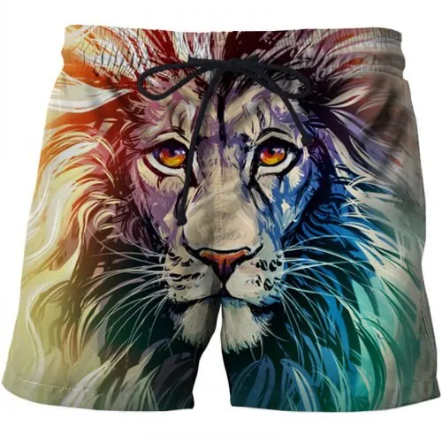 Skull Printed Beach Shorts Men 3d Funny Casual Short