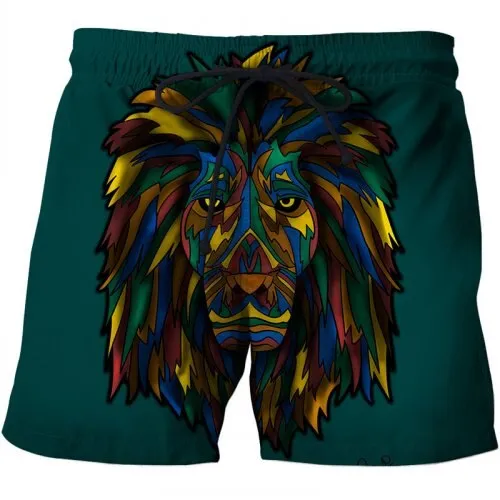 Skull Printed Beach Shorts Men 3d Funny Casual Short