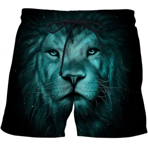 Skull Printed Beach Shorts Men 3d Funny Casual Short