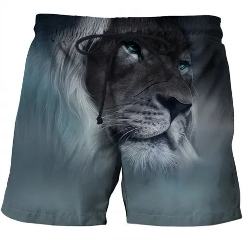 Skull Printed Beach Shorts Men 3d Funny Casual Short