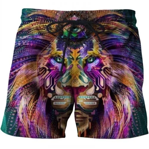 Skull Printed Beach Shorts Men 3d Funny Casual Short