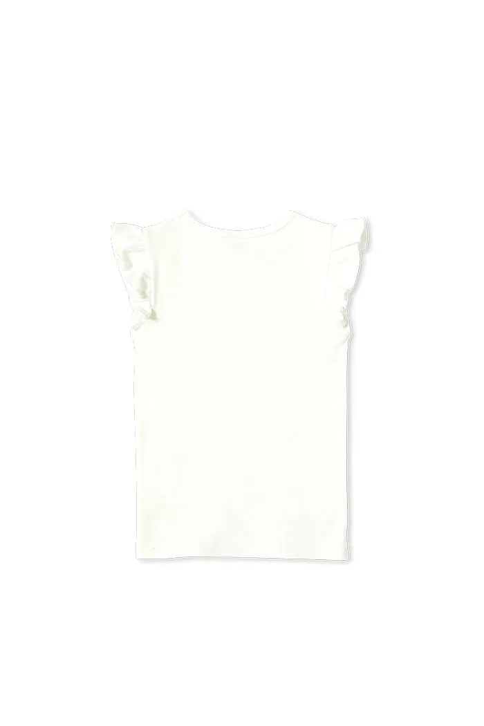 WHITE RIB TEE