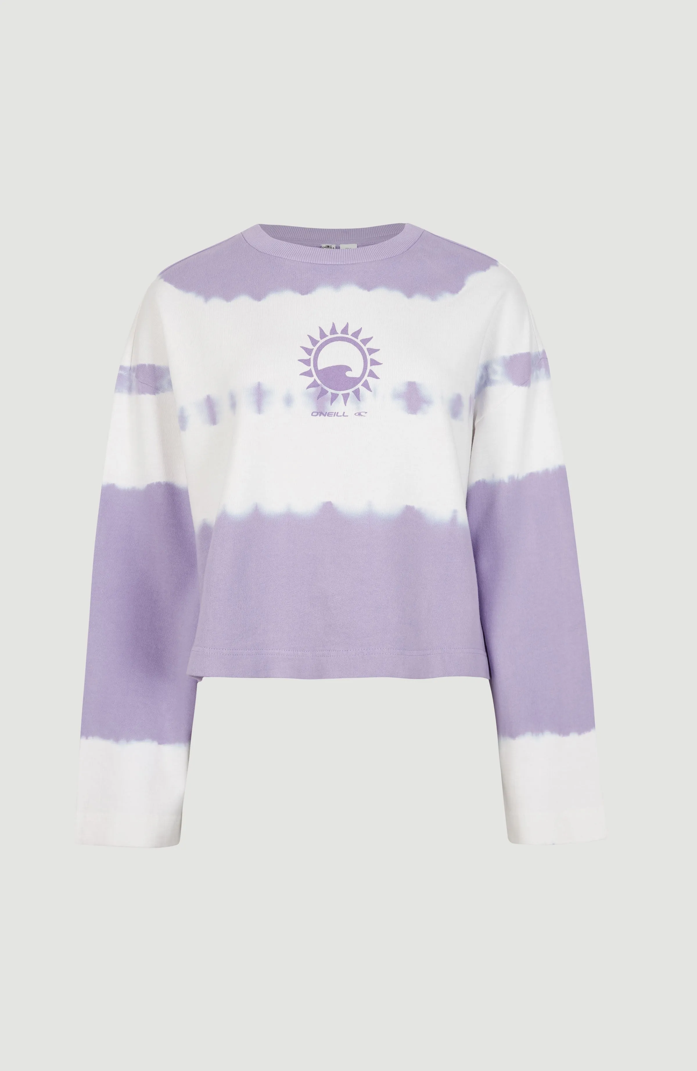 Women Of The Wave Crew Sweatshirt | Purple Tie Dye