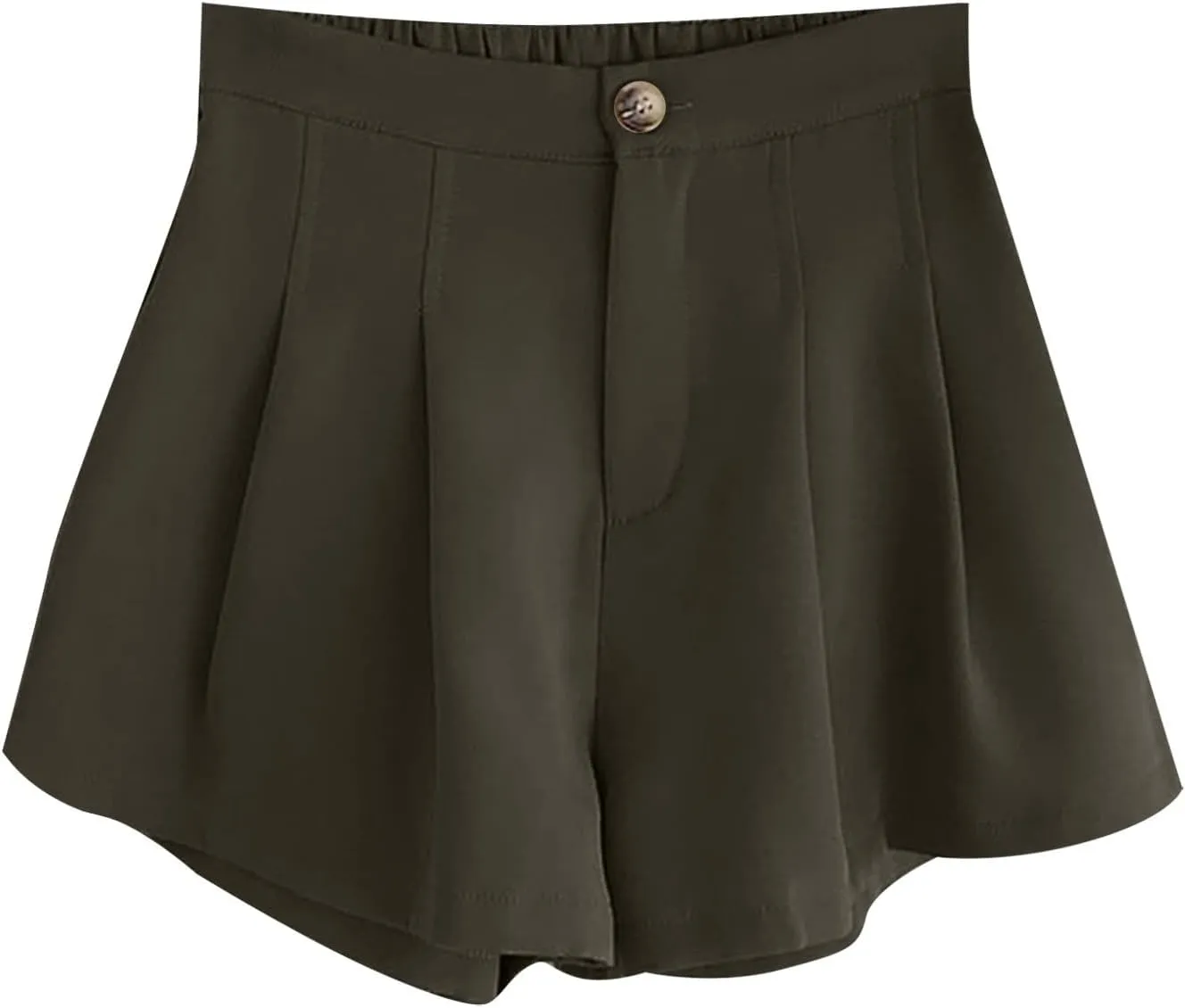 Women's Casual Elastic High Waisted Wide Leg Flowy Shorts Pleated Dressy Summer Shorts Short for Women Casual