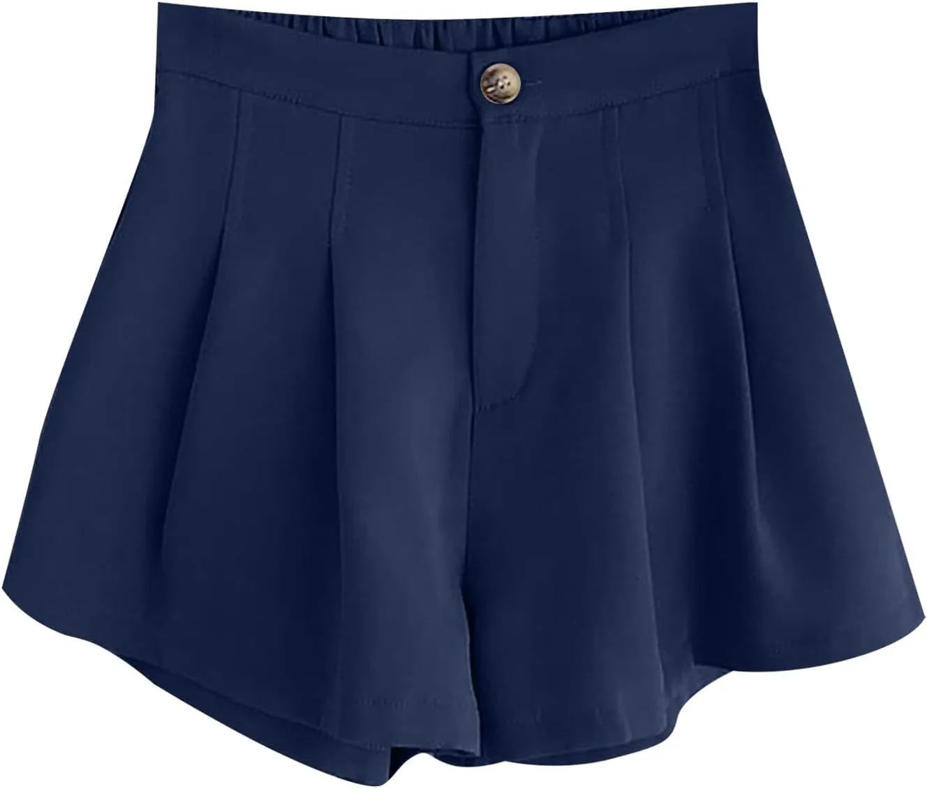 Women's Casual Elastic High Waisted Wide Leg Flowy Shorts Pleated Dressy Summer Shorts Short for Women Casual